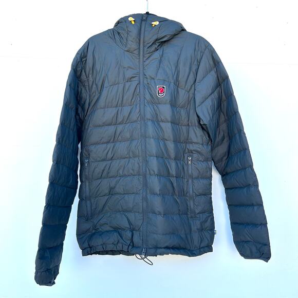Fjallraven Men’s Expedition Pack Down Hoodie Puffer Gray Blue Large Lightweight - Picture 2 of 15
